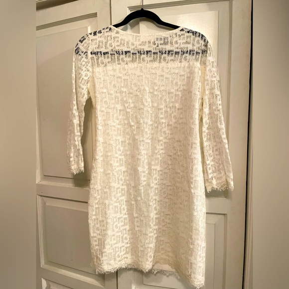 Myne white lace womens dress size 6 - Picture 1 of 4